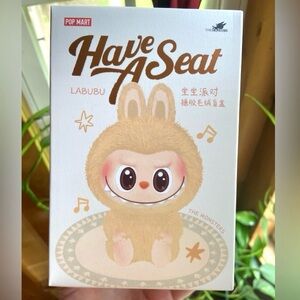 Labubu Sealed Box “Have A Seat' Plush in Unopened Box. Blind Box Never Opened